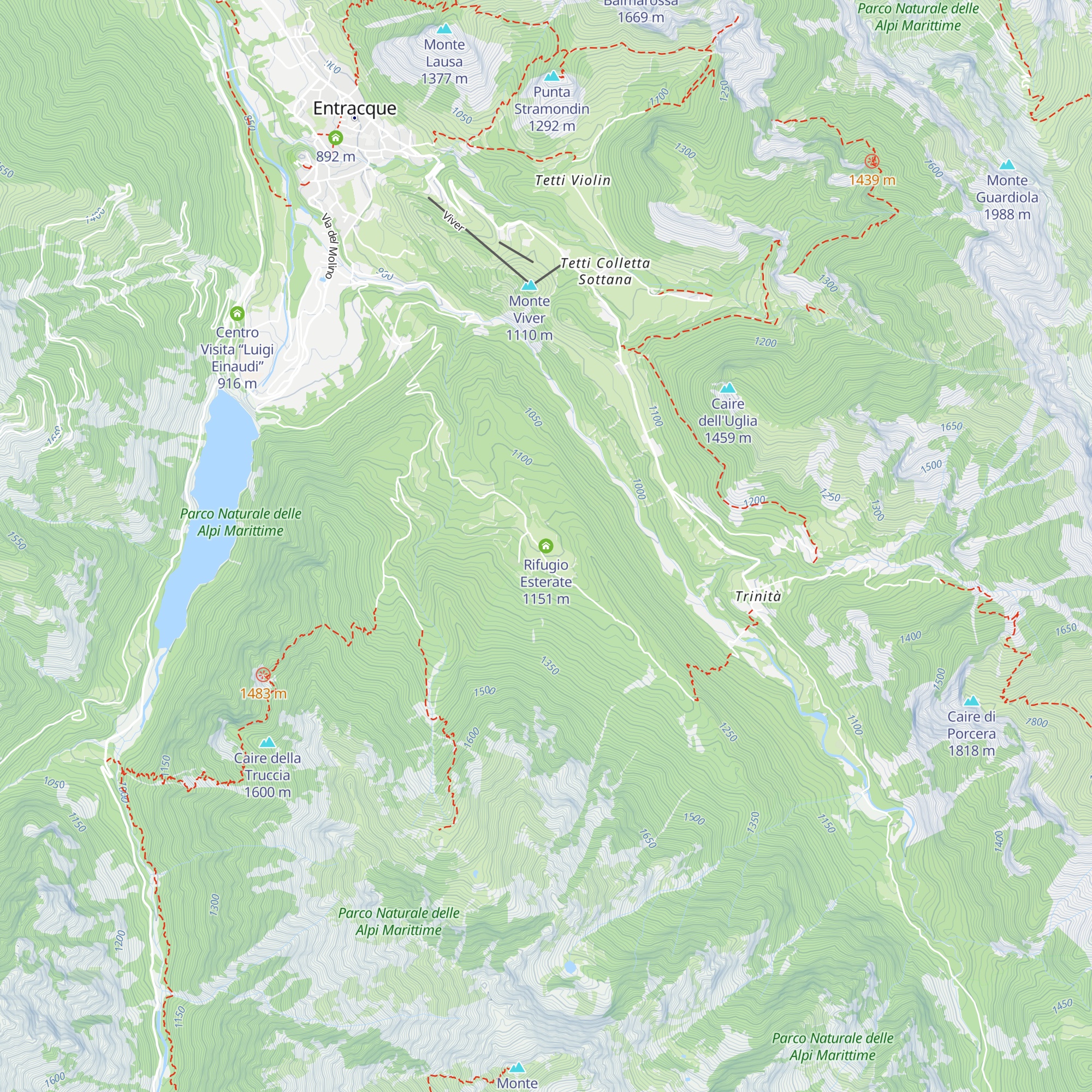Rifugio Esterate map