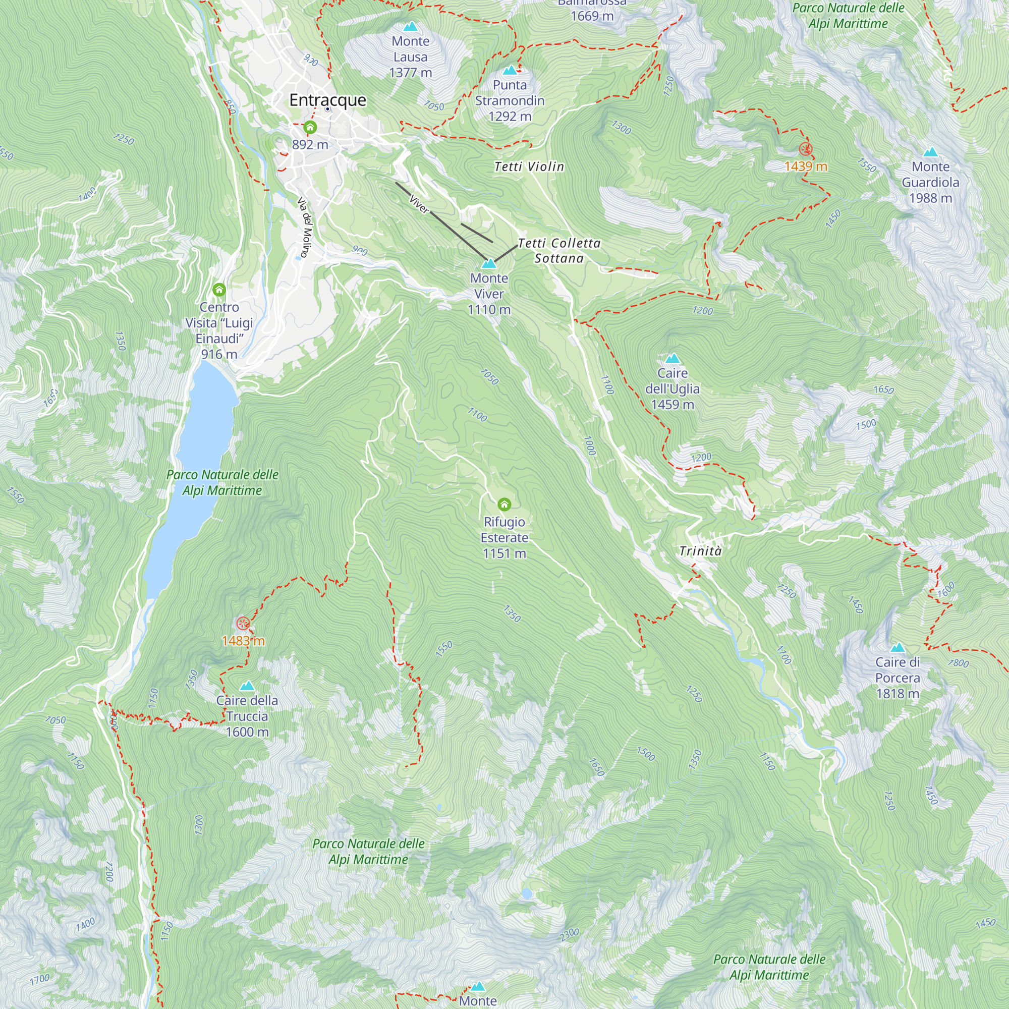 Rifugio Esterate map