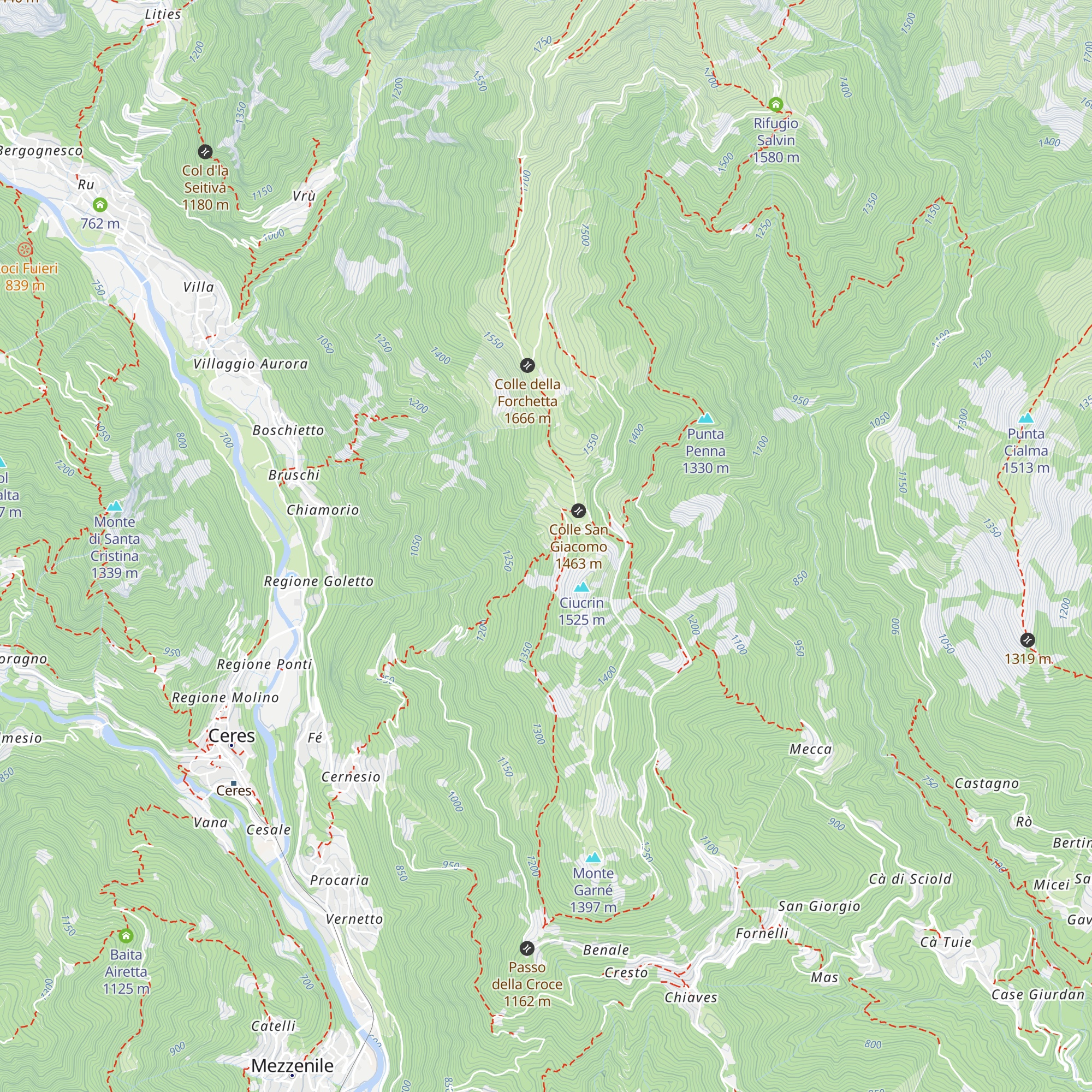 Baita Sociale a San Giacomo map