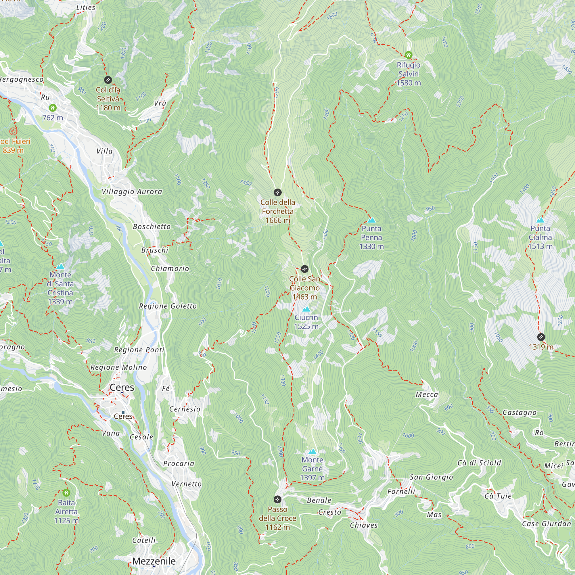 Baita Sociale a San Giacomo map