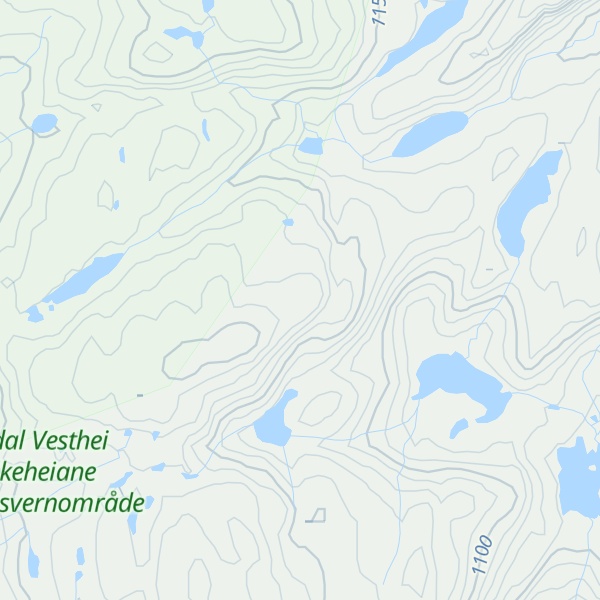 Map of Nordmannsfjell
