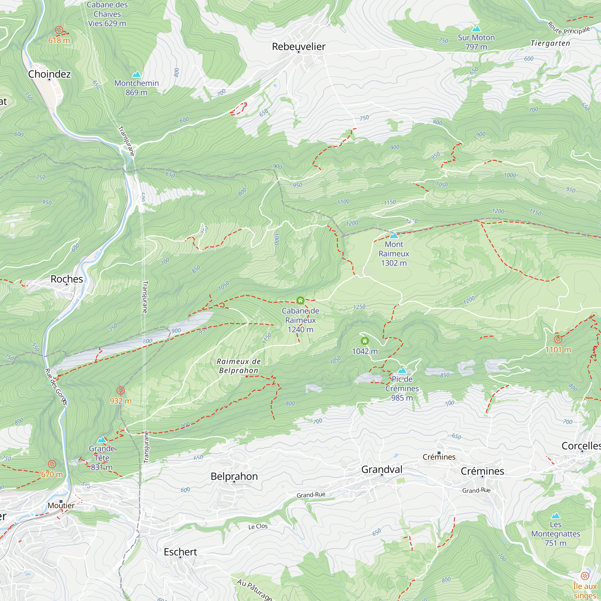 Cabane de Raimeux map
