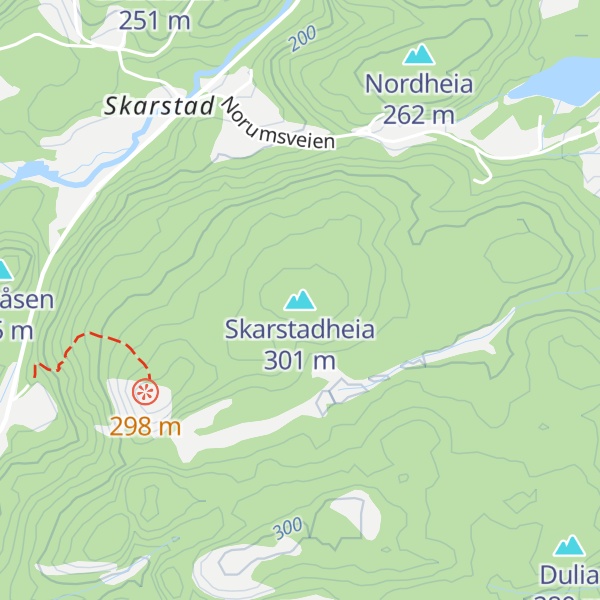 Map of Skarstadheia