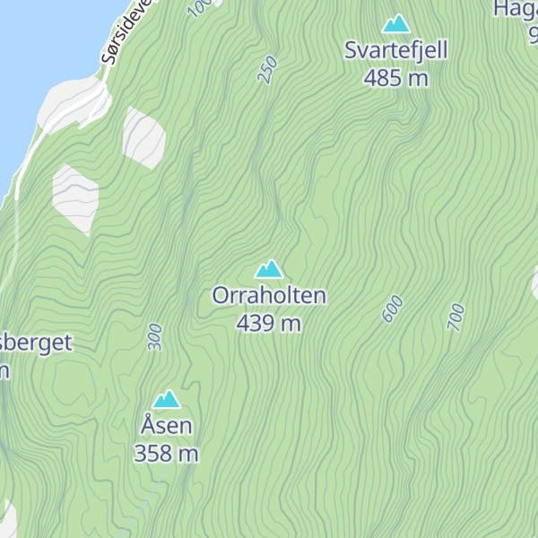 Map of Orraholten