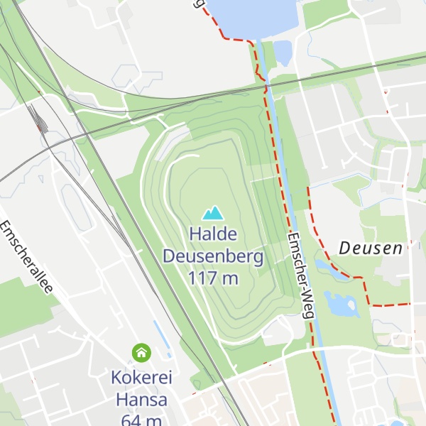 Map of Halde Deusenberg