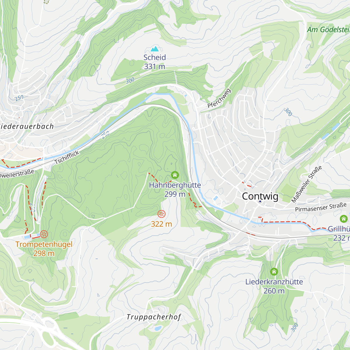 Hahnberghütte map