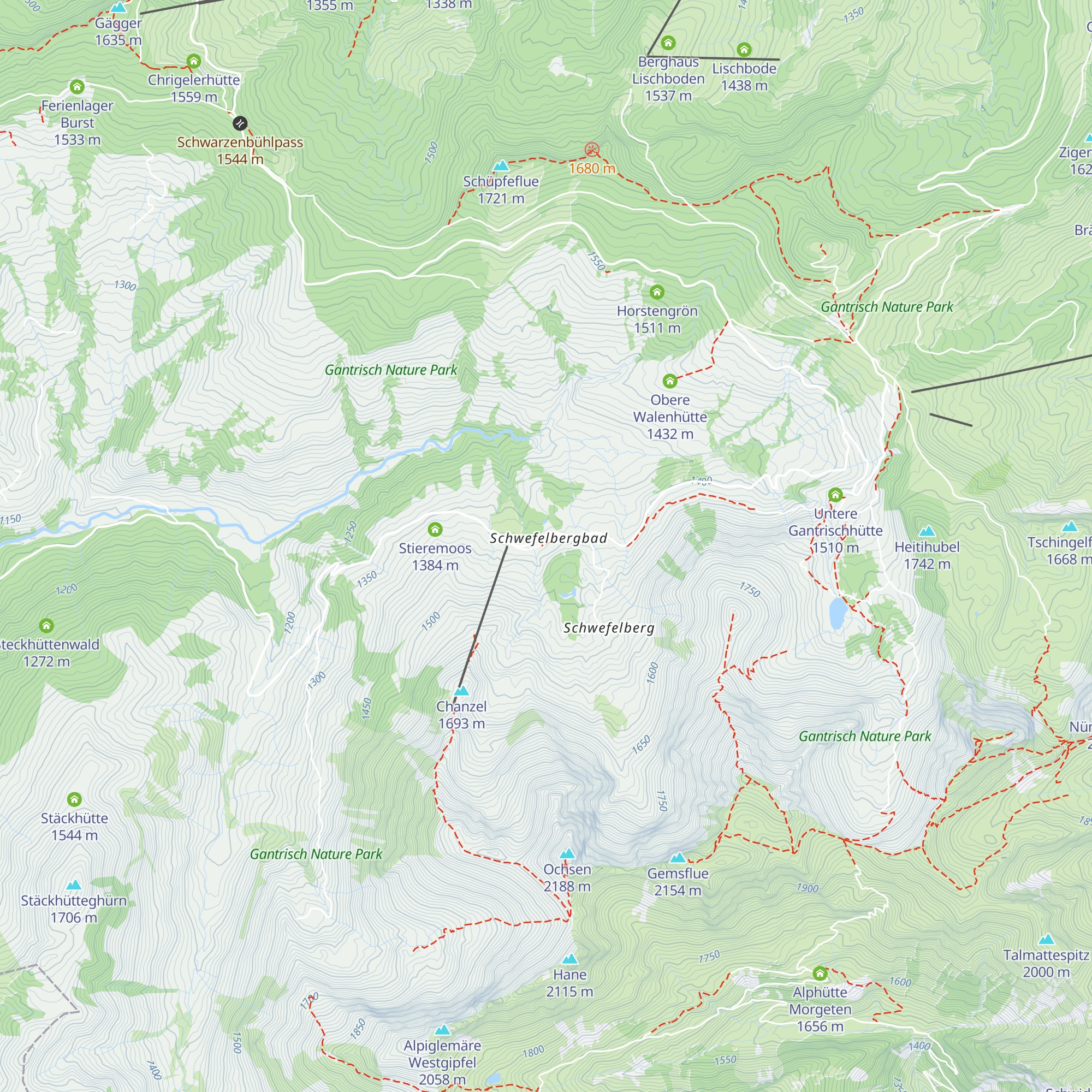 Schwefelberg Bad map