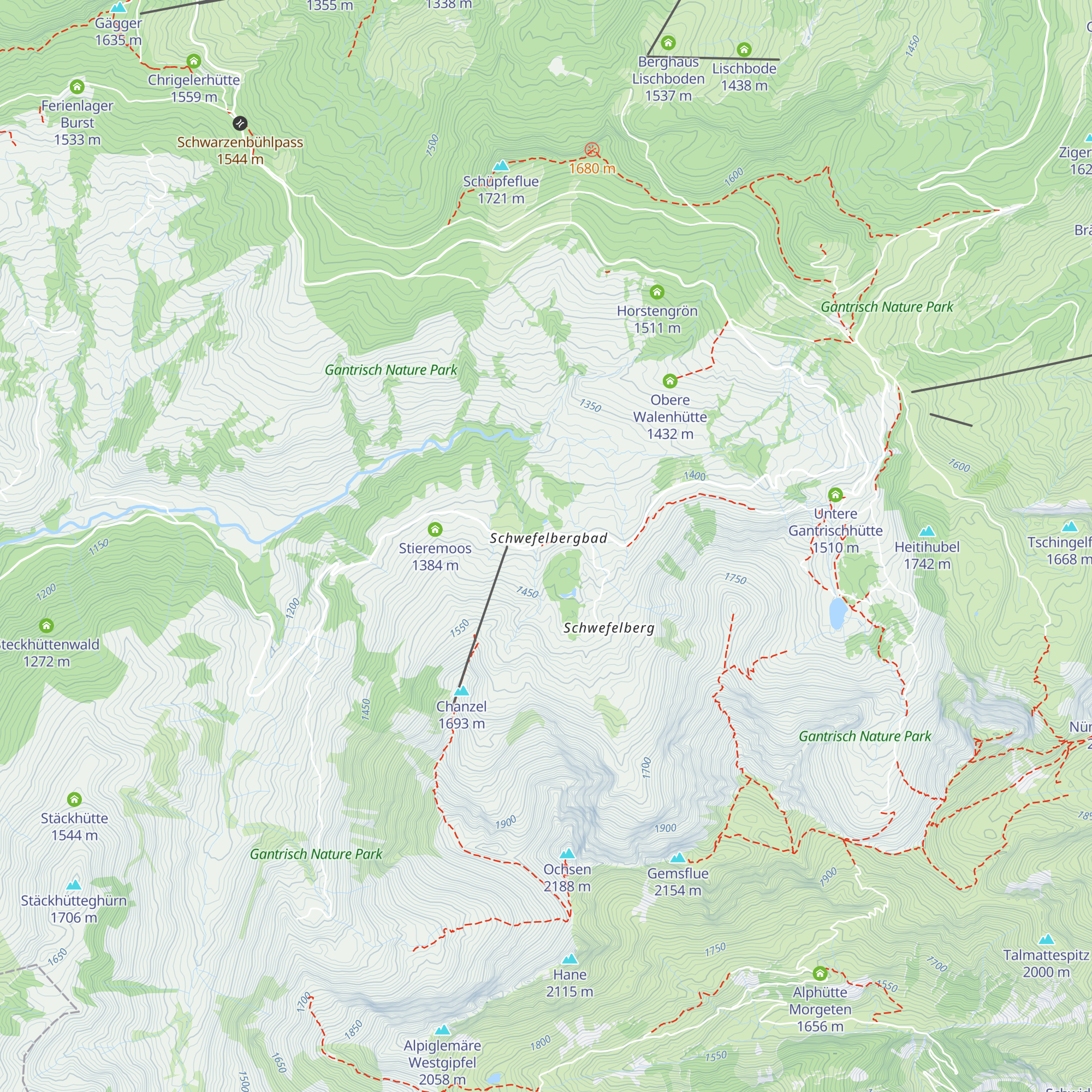 Schwefelberg Bad map