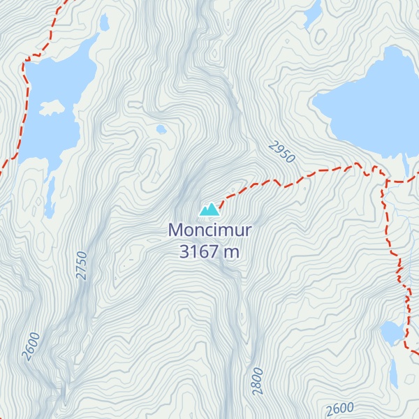 Map of Moncimur