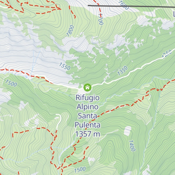 Map of Rifugio Alpino Santa Pulenta