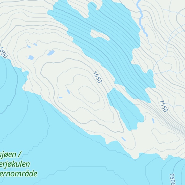 Map of Bukkaskinnsryggen