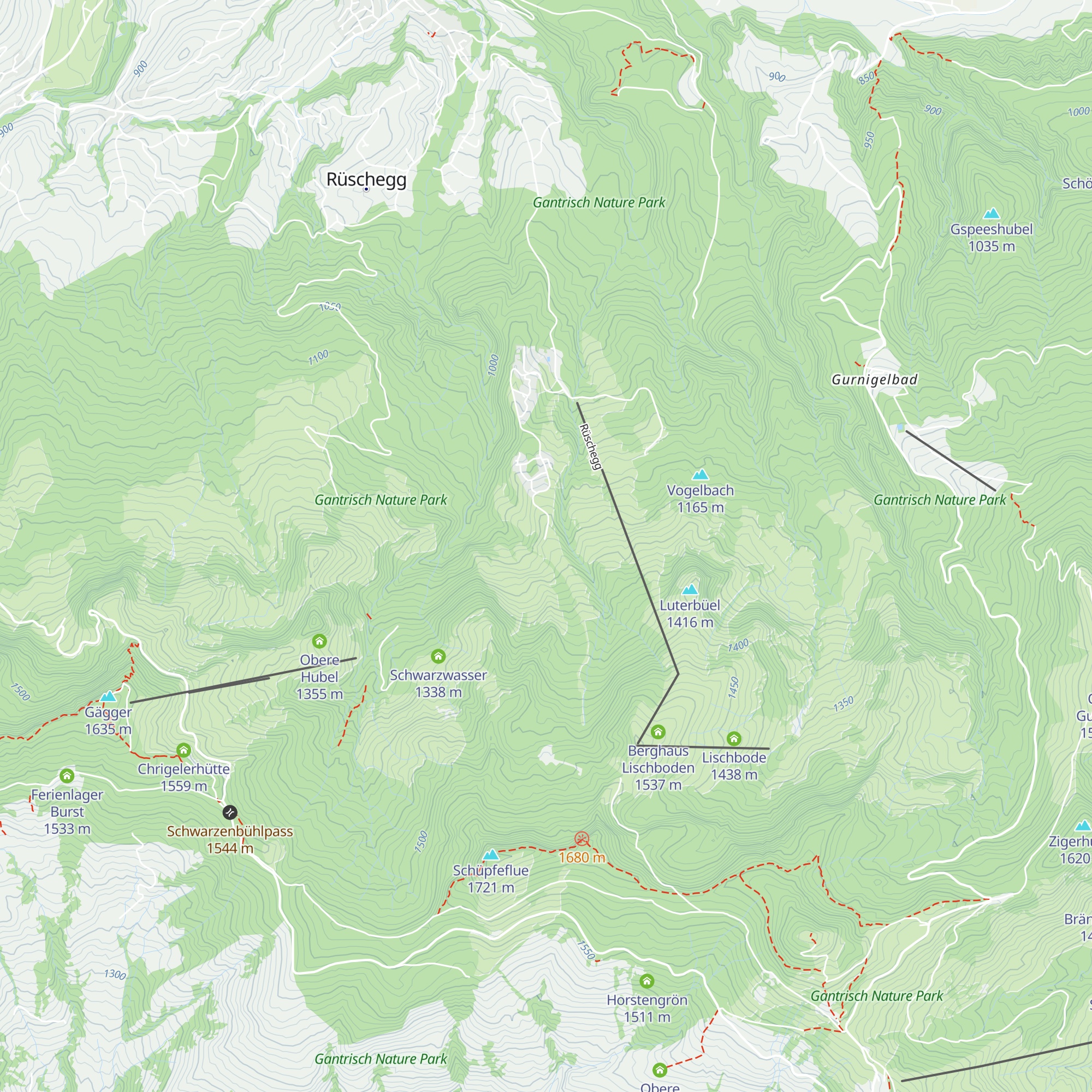 Gross Louetli map