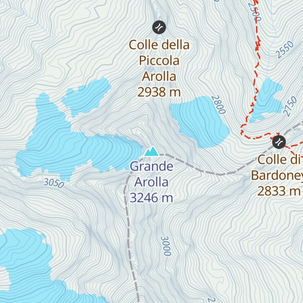 Map of Grande Arolla