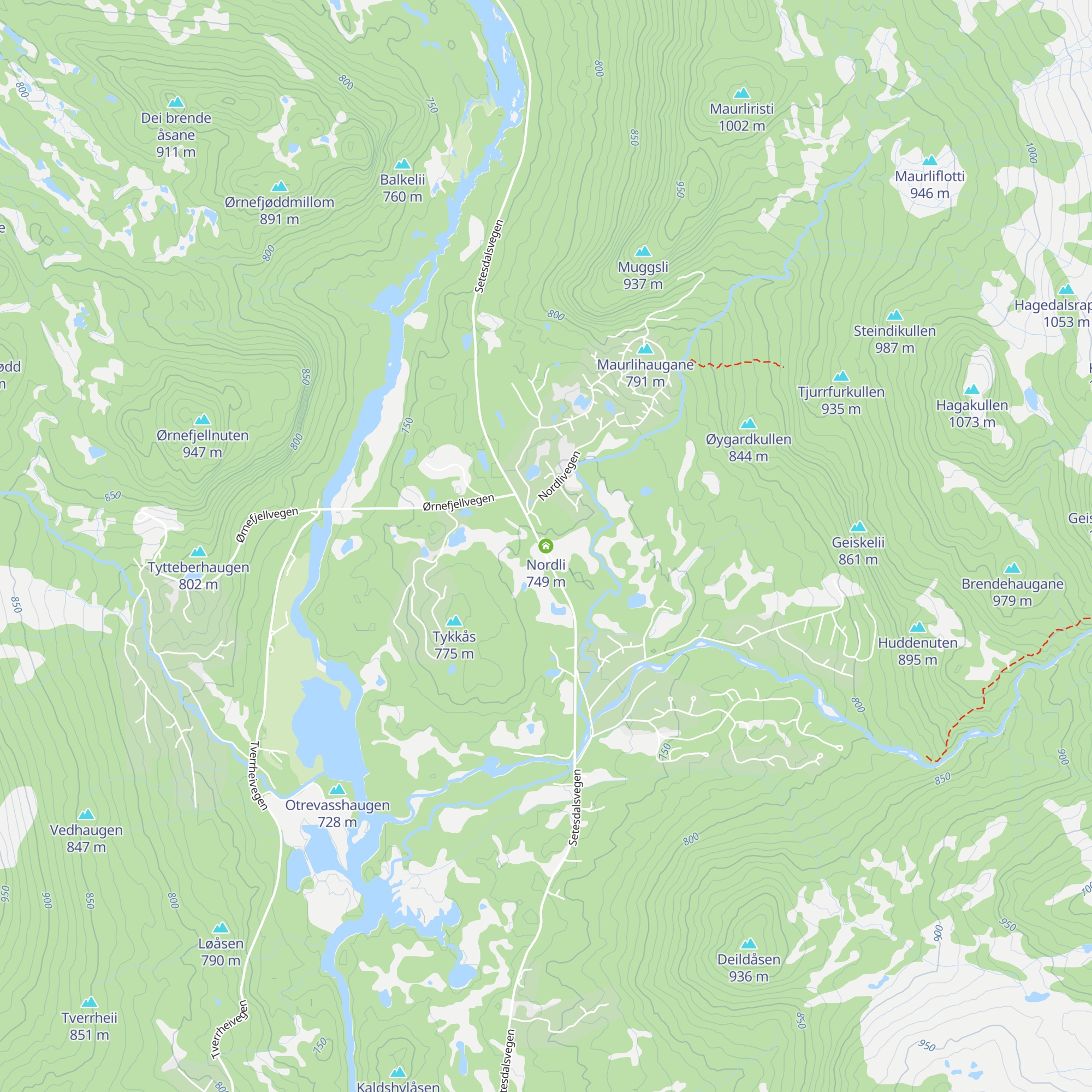 Nordli map