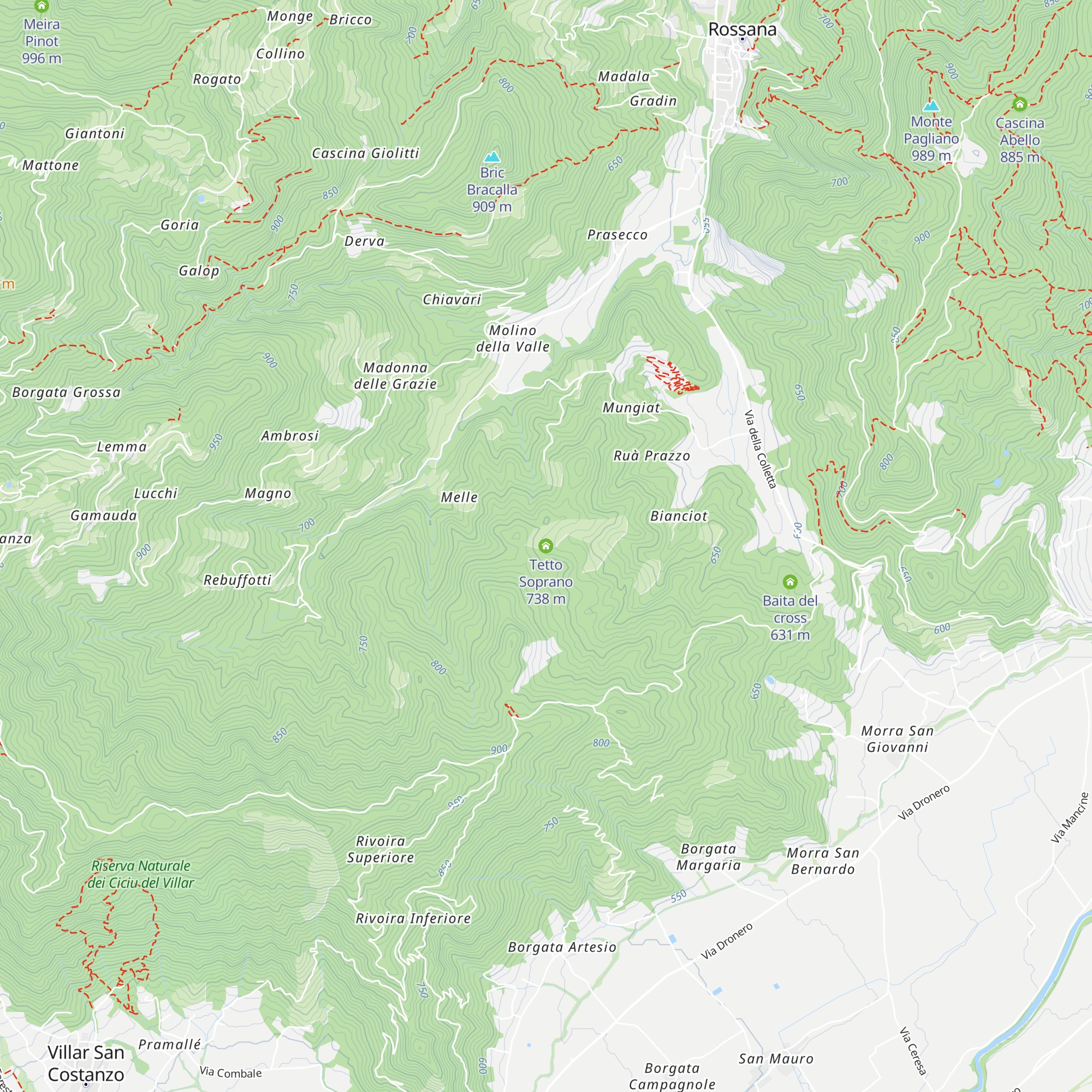 Tetto Soprano map