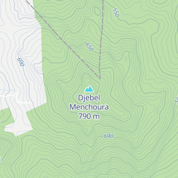 Map of Djebel Menchoura