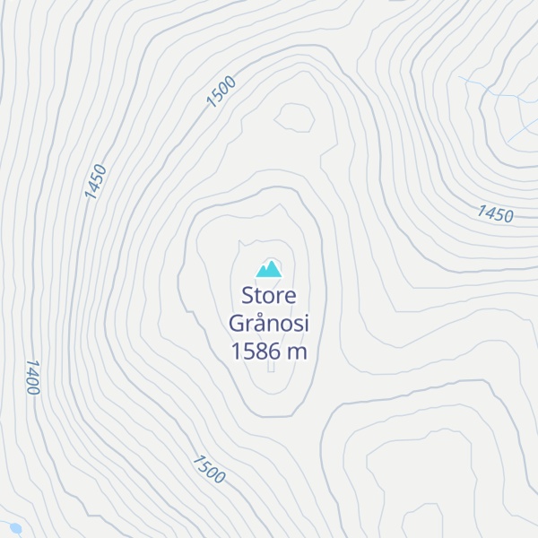 Map of Store Grånosi