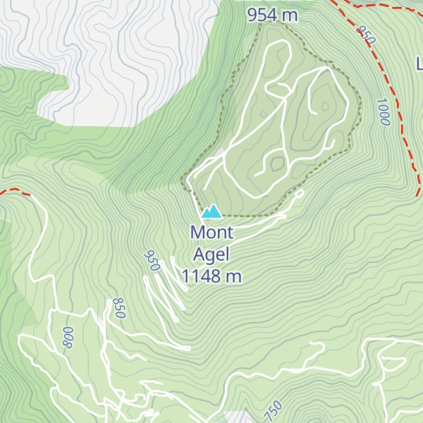 Map of Mont Agel