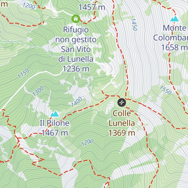 Map of Rifugio Lunella