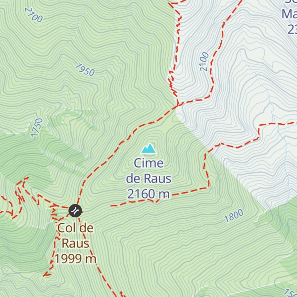 Map of Cime de Raus