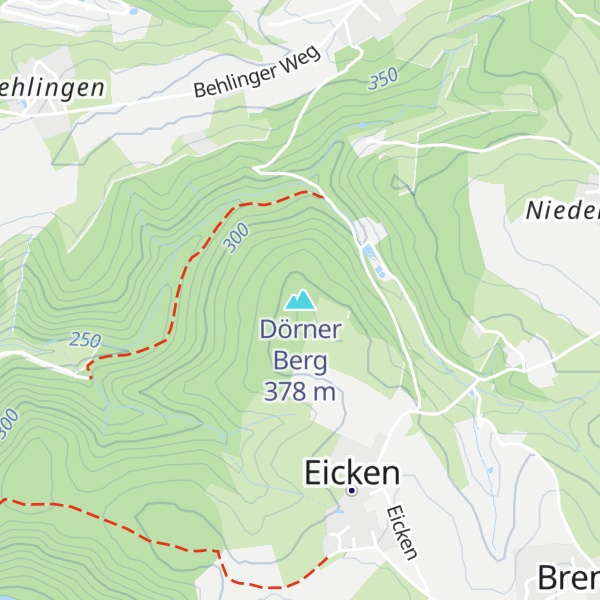 Map of Dörner Berg