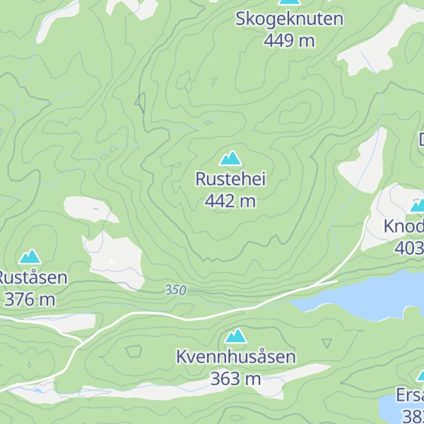 Map of Rustefjellet