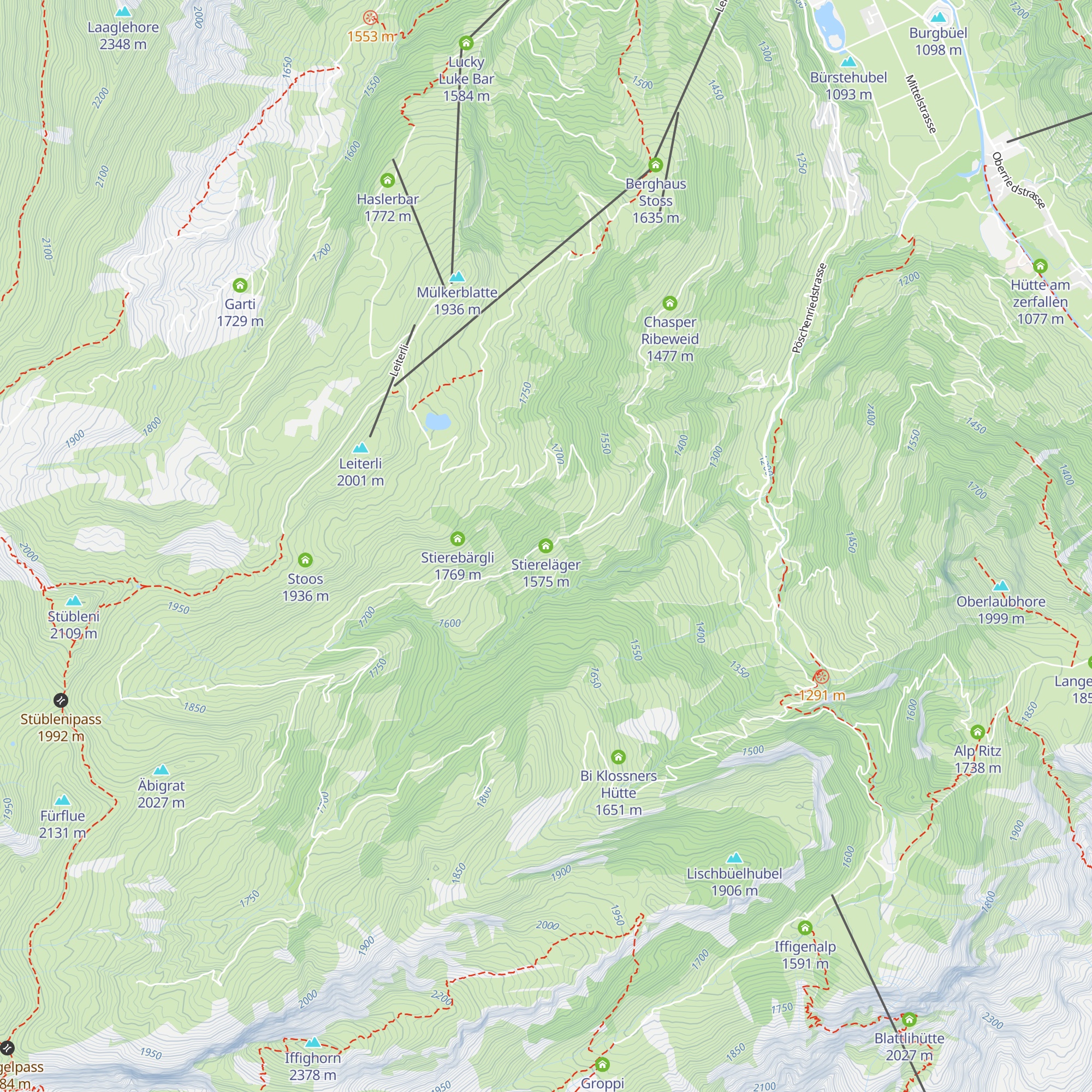 Stiereläger map