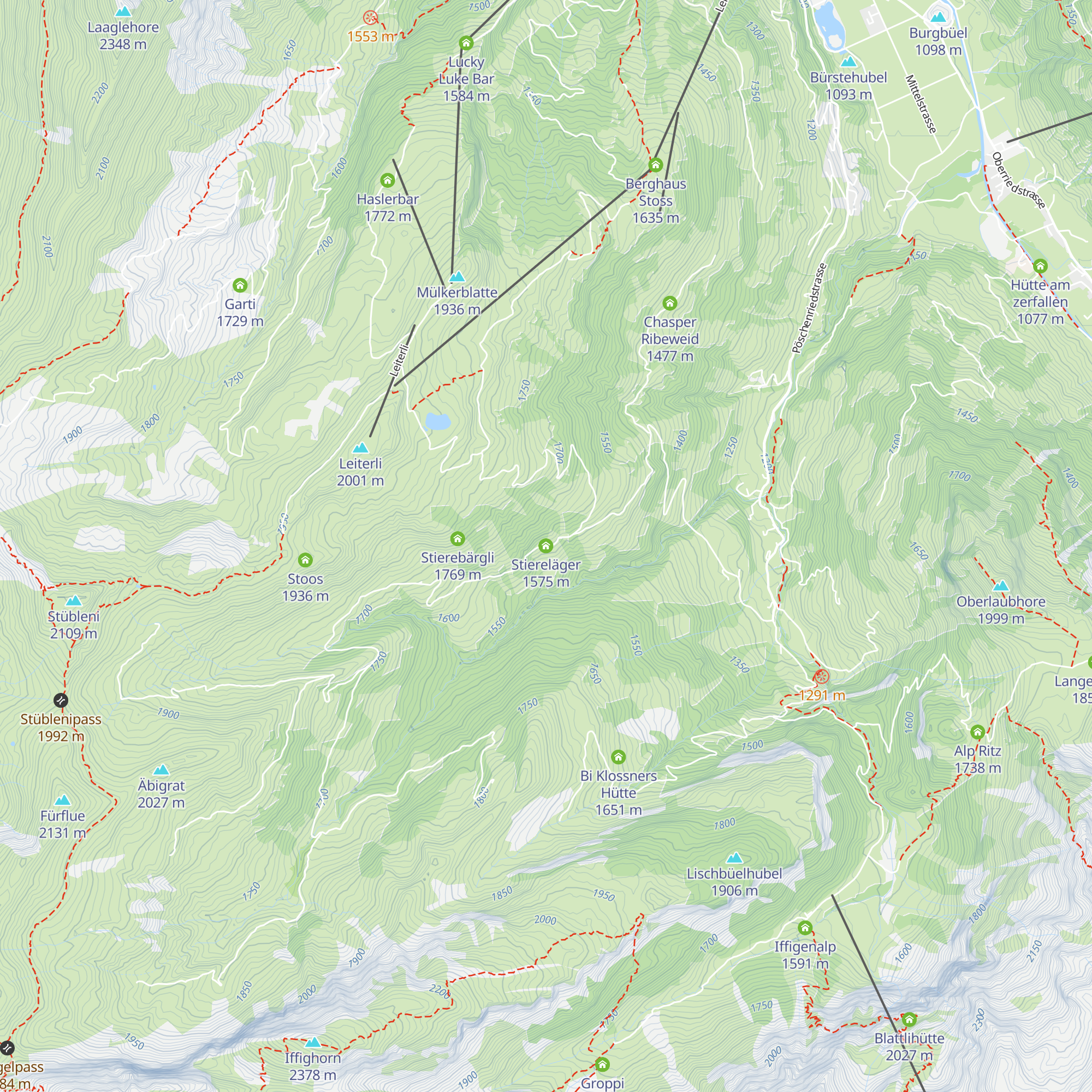 Stiereläger map