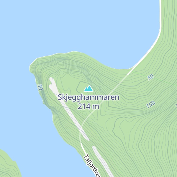 Map of Skjegghammaren