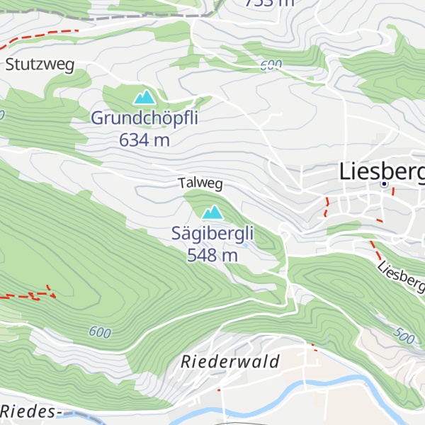Map of Sägibergli