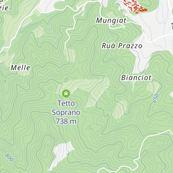 Map of cascina Colombera