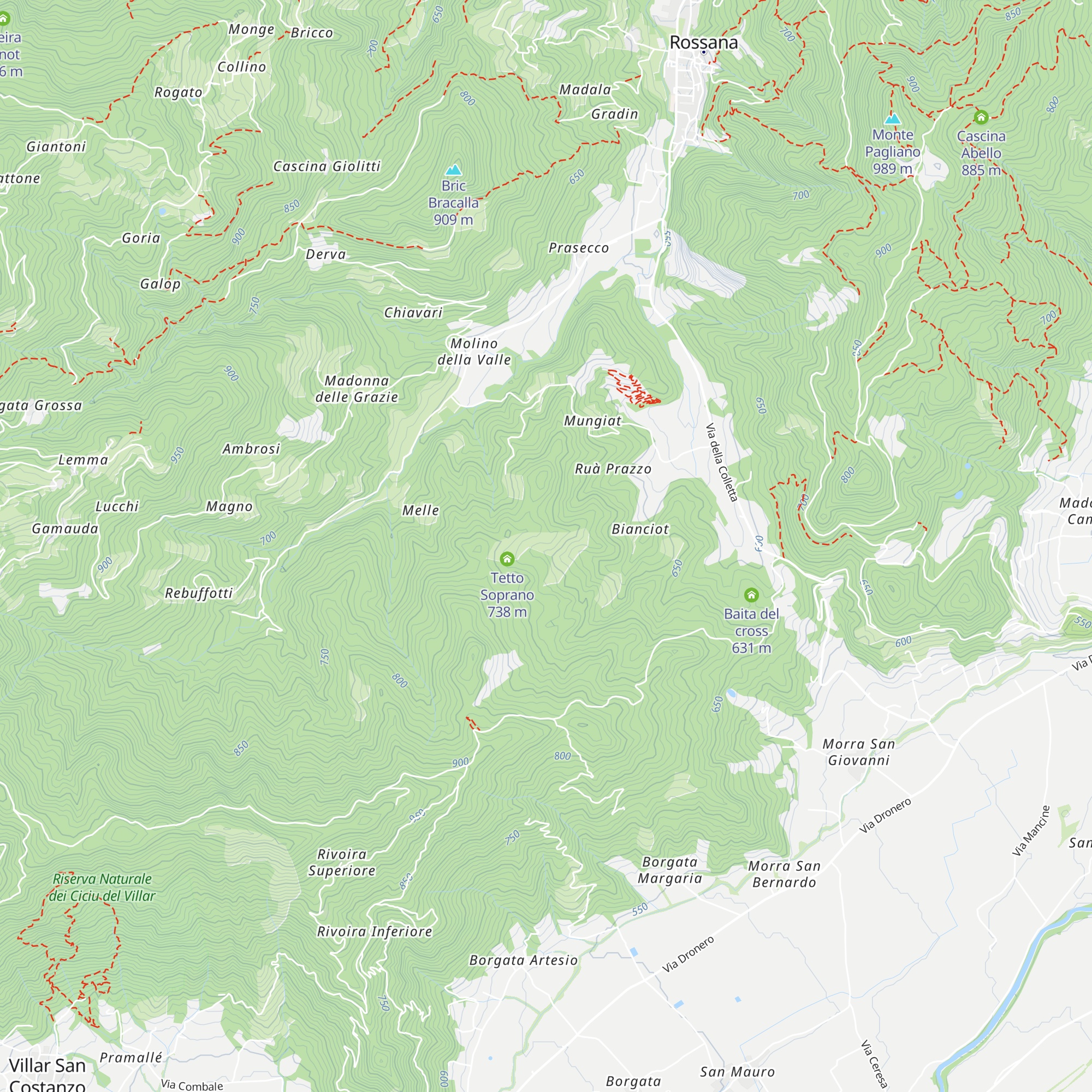 cascina Colombera map