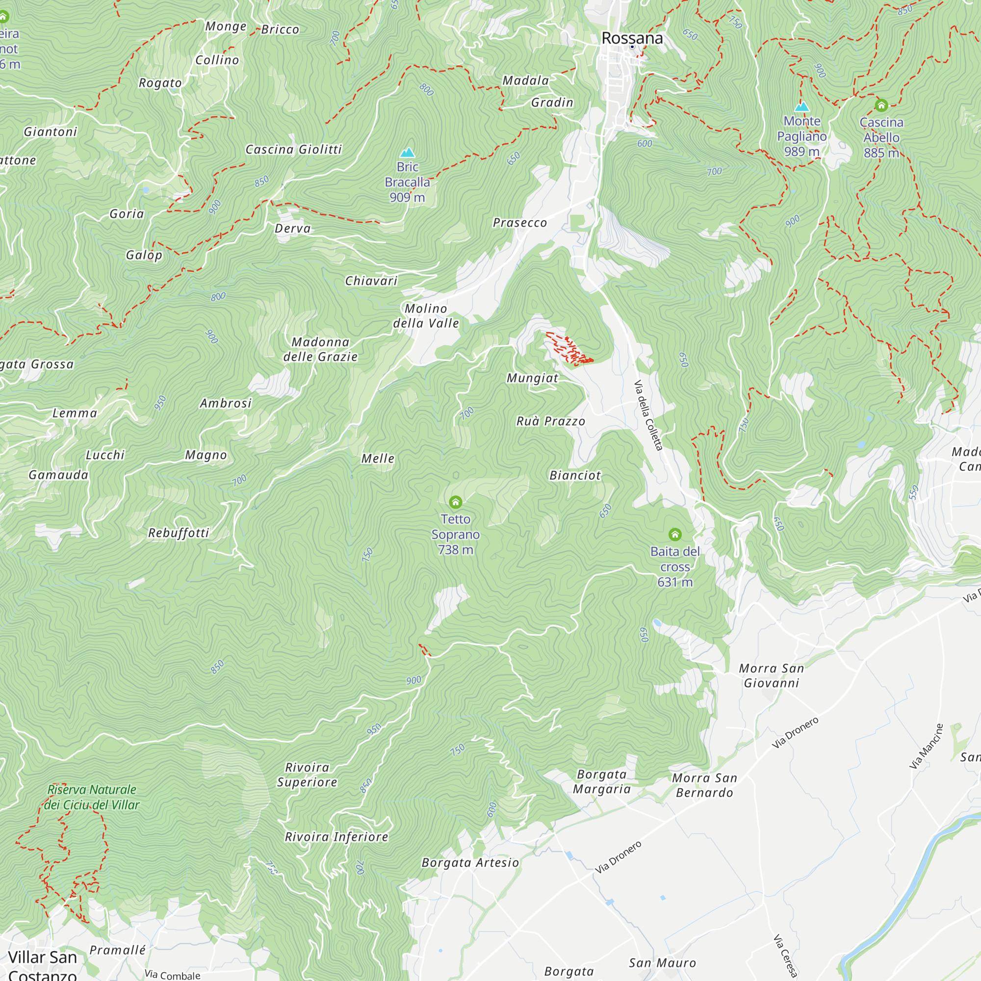 cascina Colombera map
