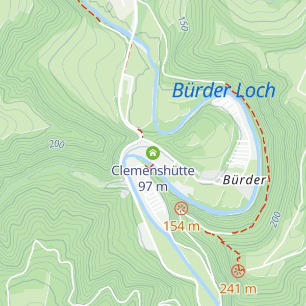 Map of Clemenshütte