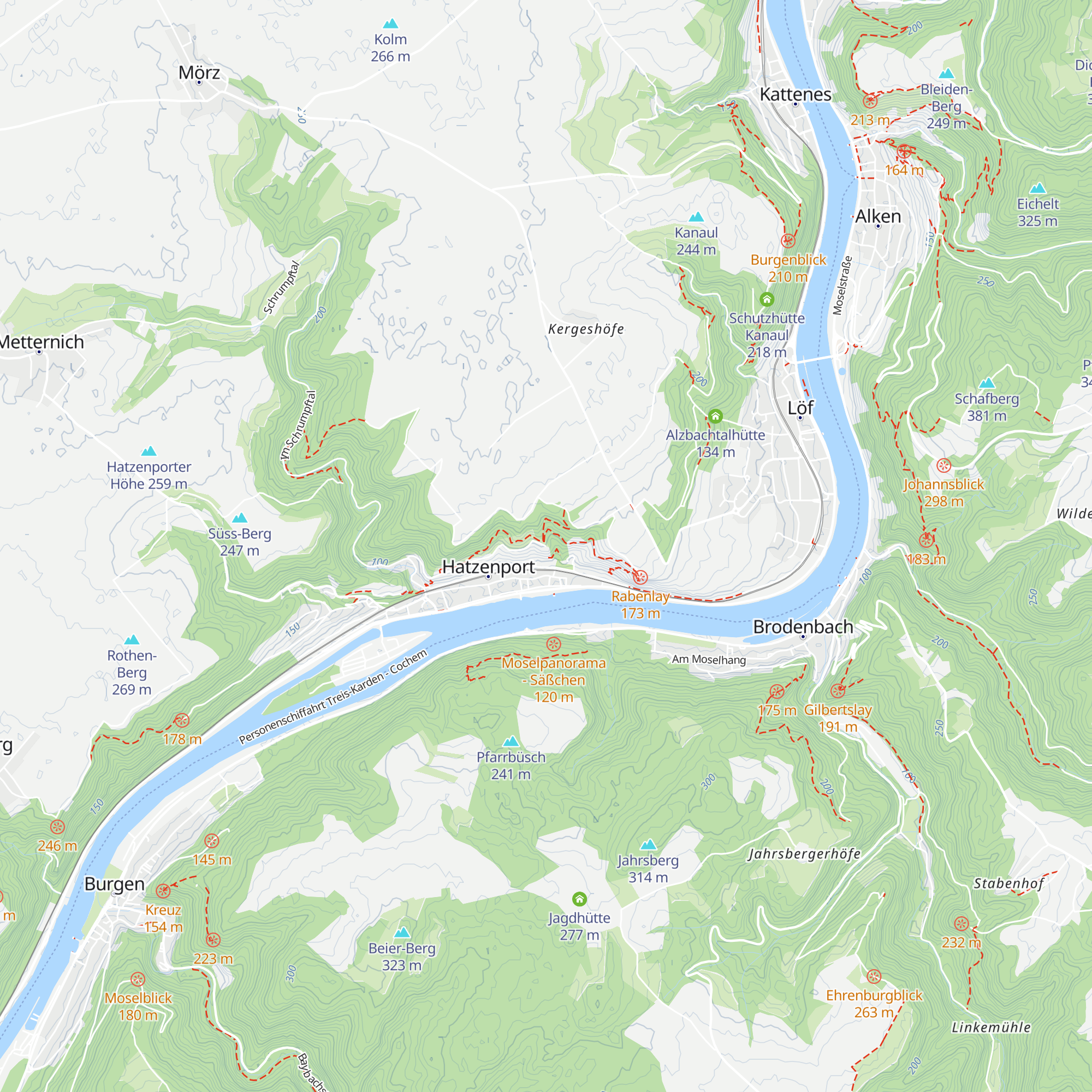 Winzerhütte map