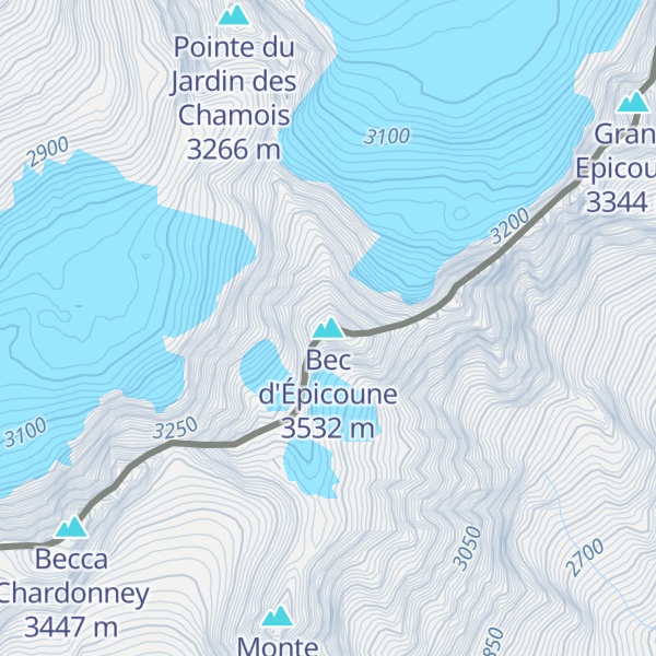 Map of Bec d'Épicoune
