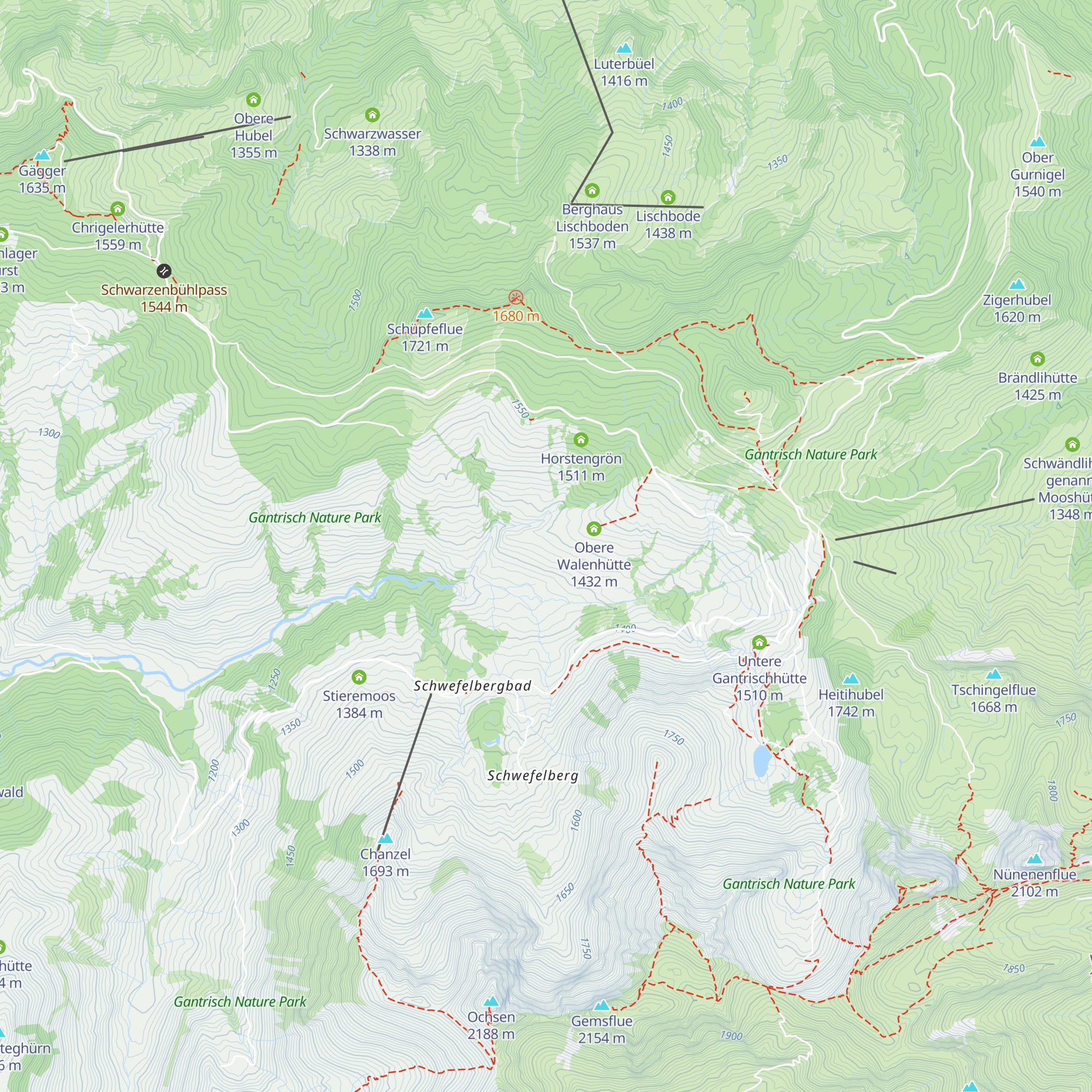 Wahlenhütten map