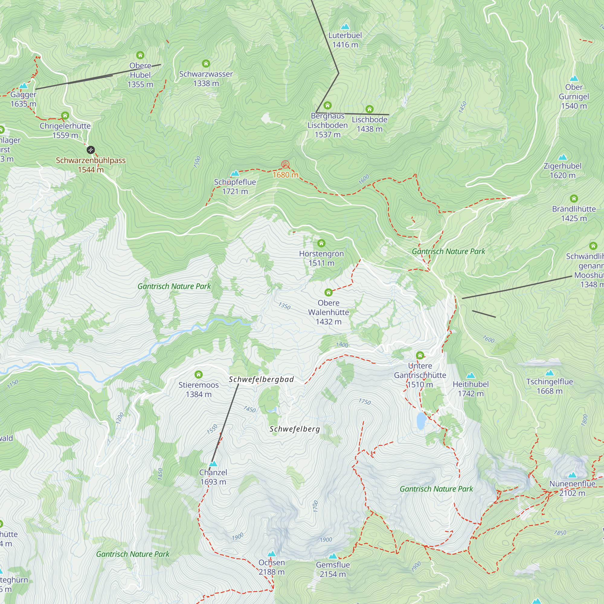 Wahlenhütten map