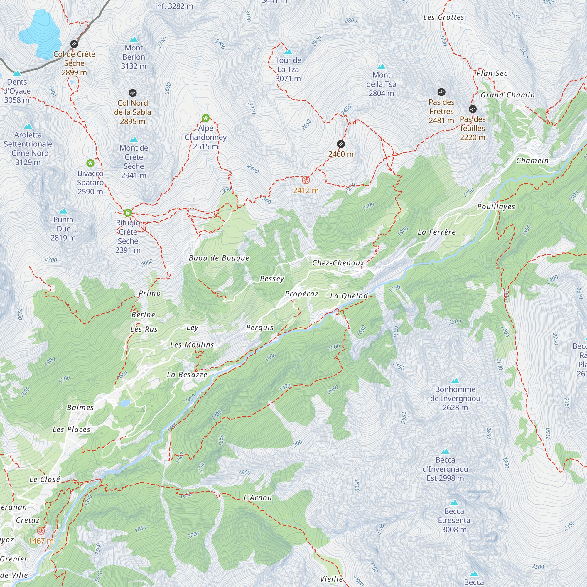 La Batise map