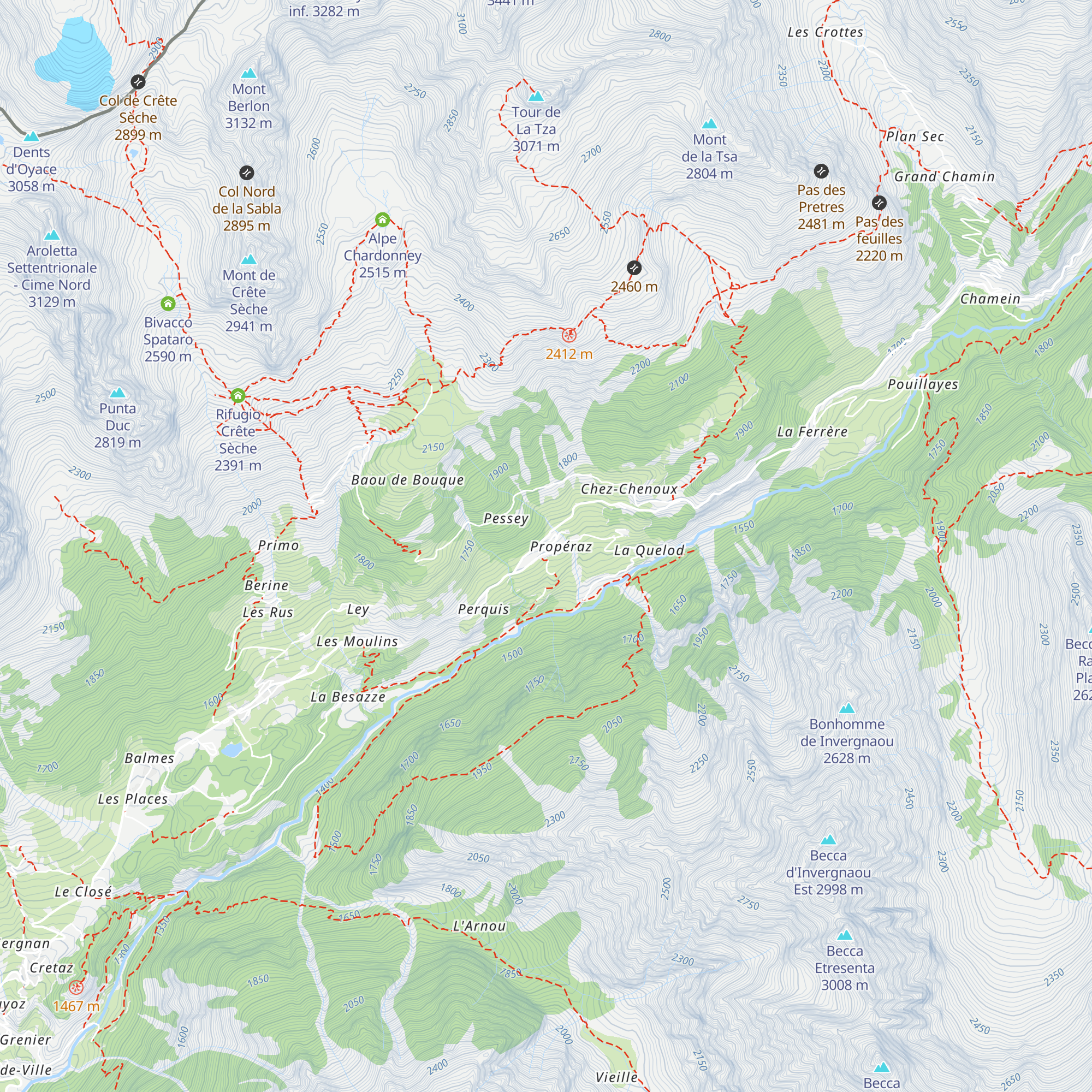 La Batise map