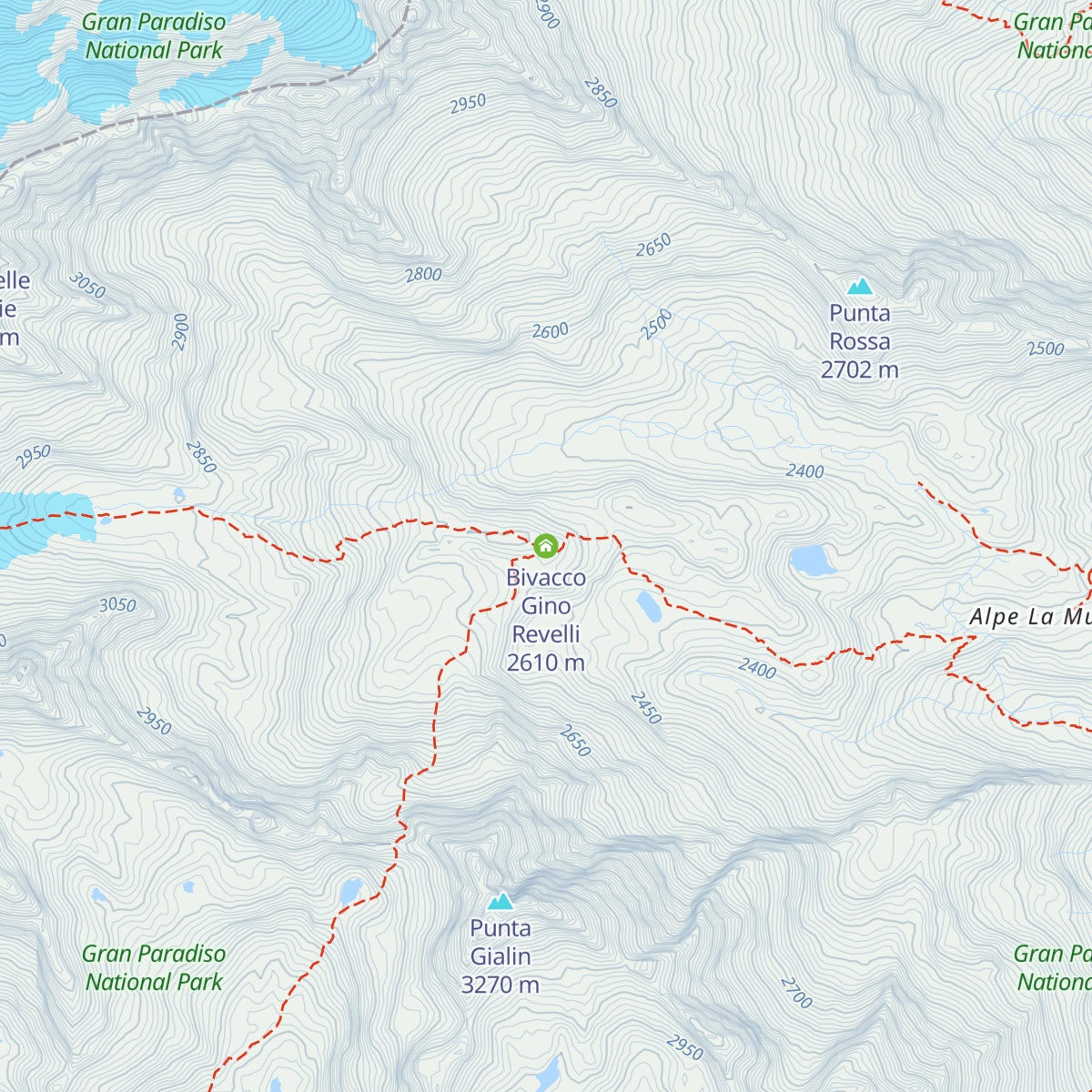 Bivacco Gino Revelli map