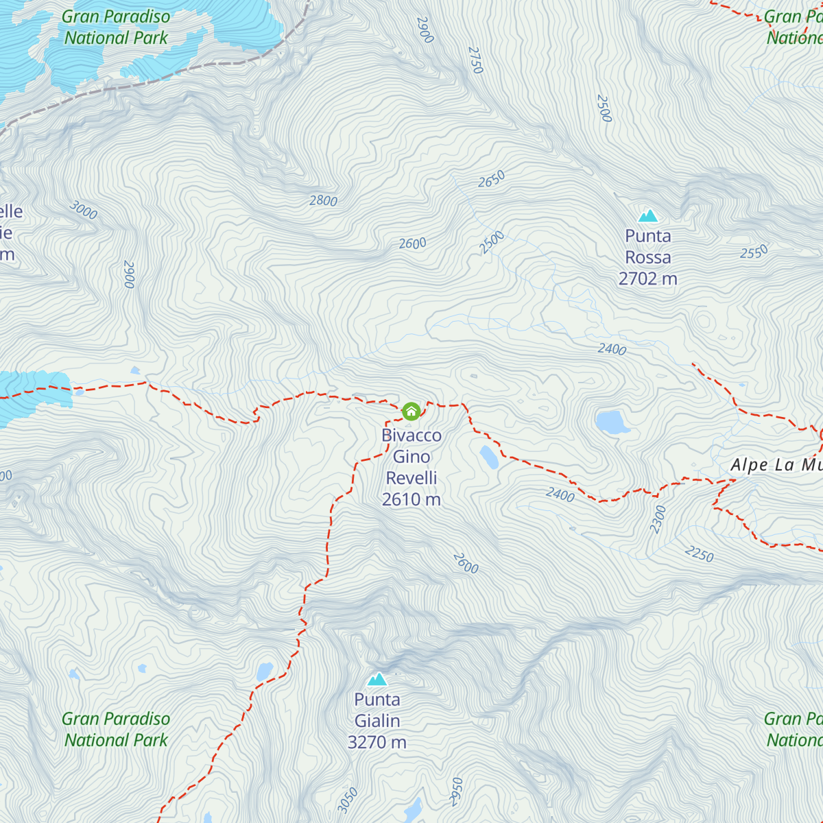 Bivacco Gino Revelli map