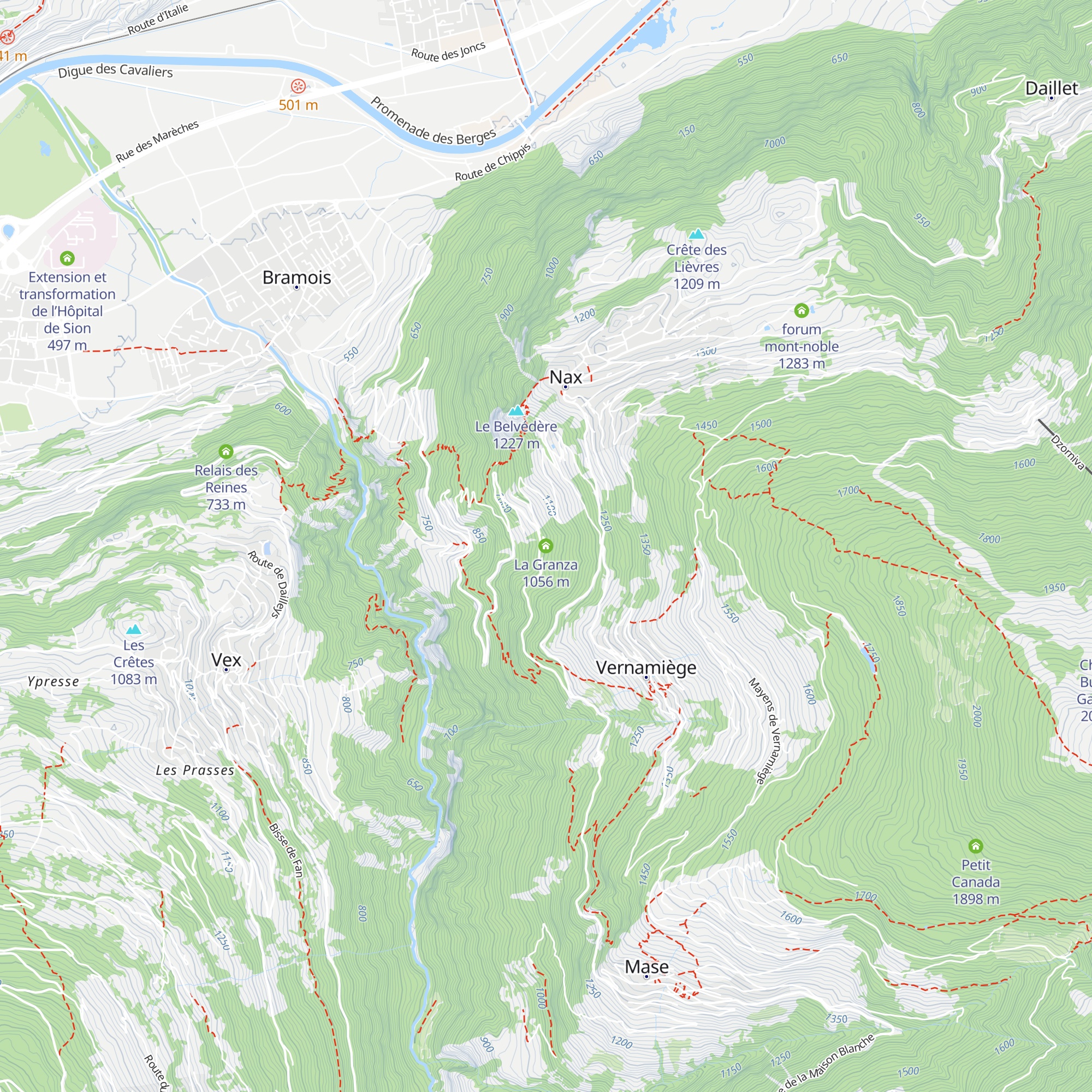 La Granza map