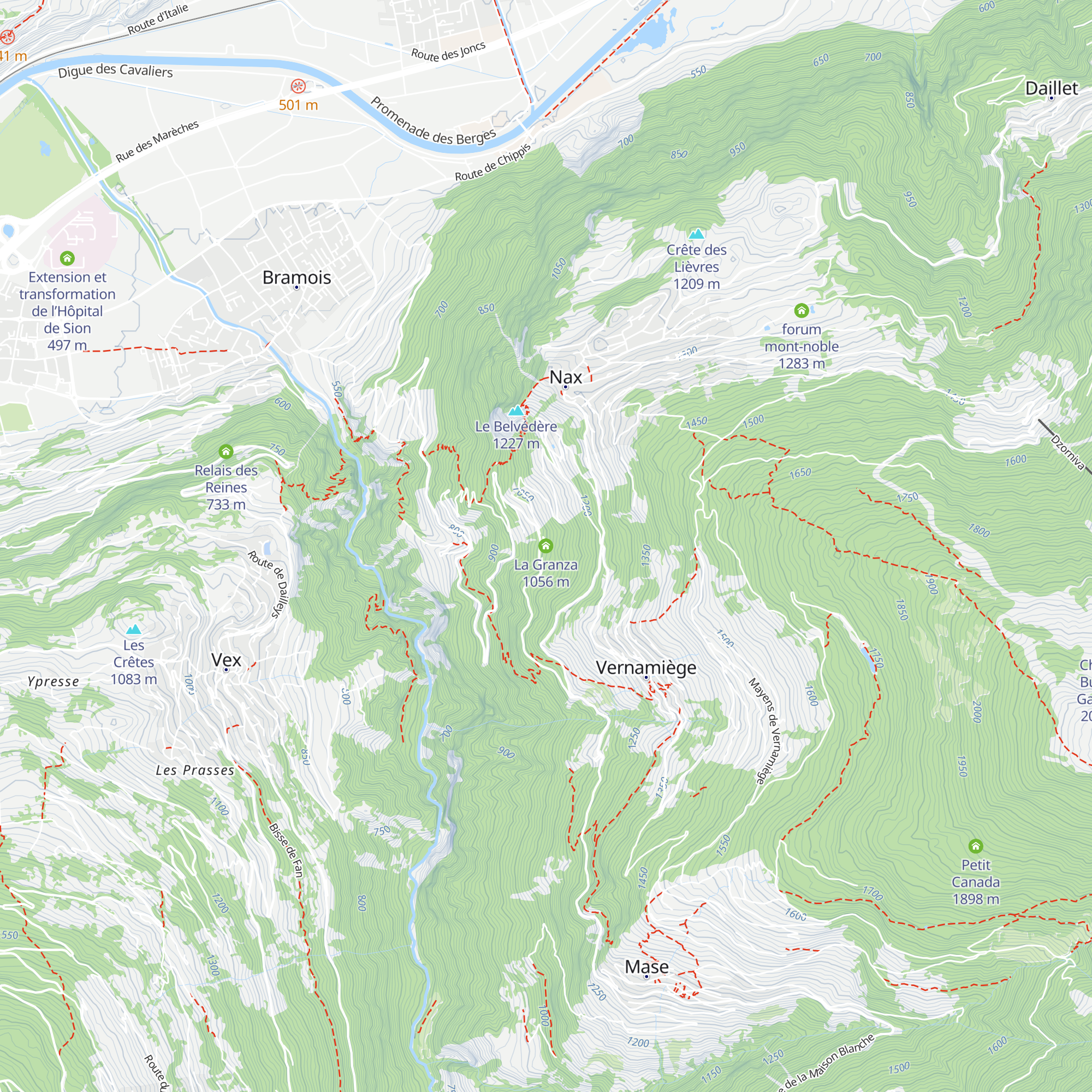 La Granza map