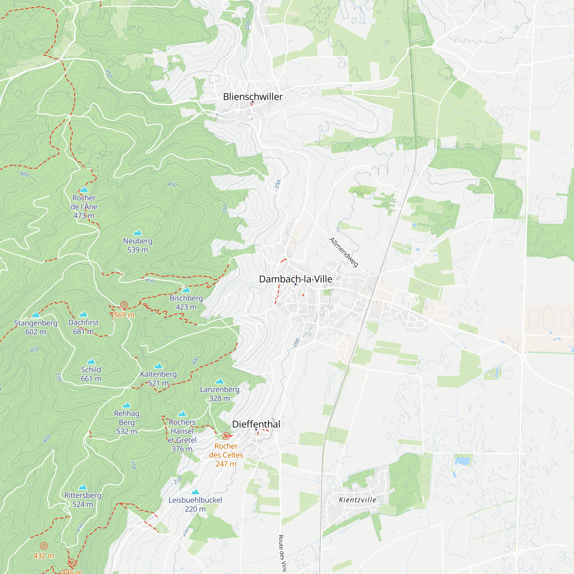Gîte map