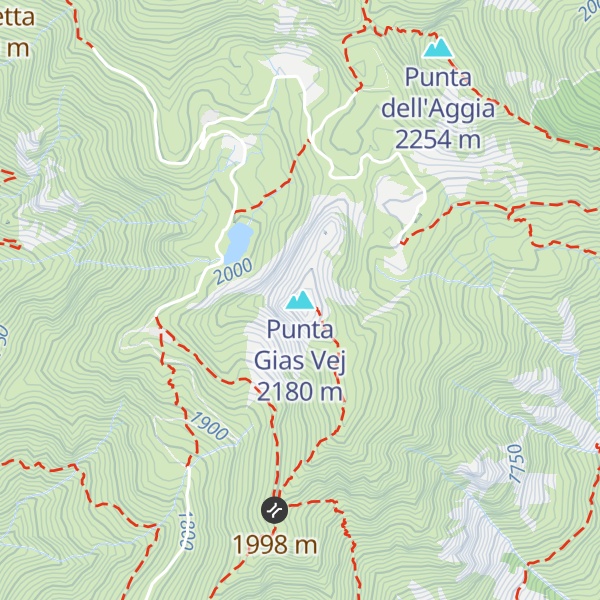Map of Punta Gias Vej