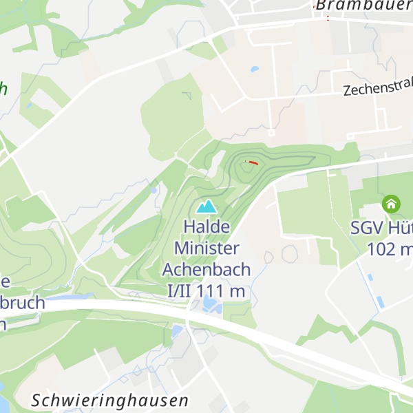 Map of Halde Minister Achenbach I/II