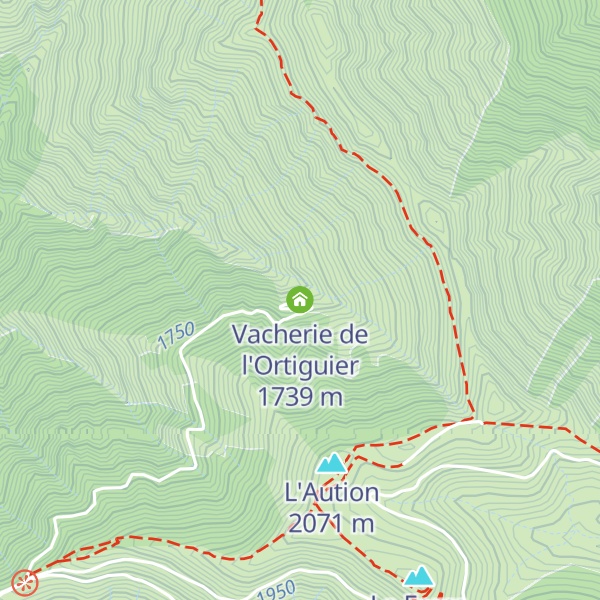 Map of Vacherie de l'Ortiguier