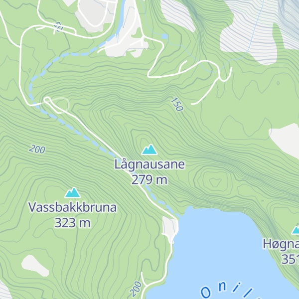 Map of Lågnausane
