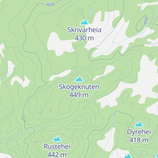 Map of Skogeknuten
